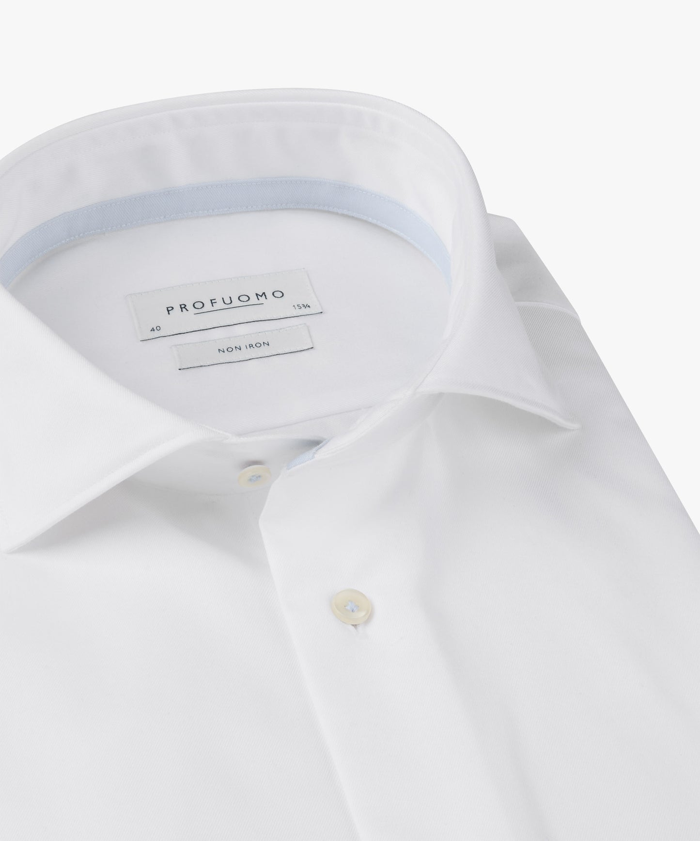 White cotton slim fit shirt Profuomo - PPXH10004A