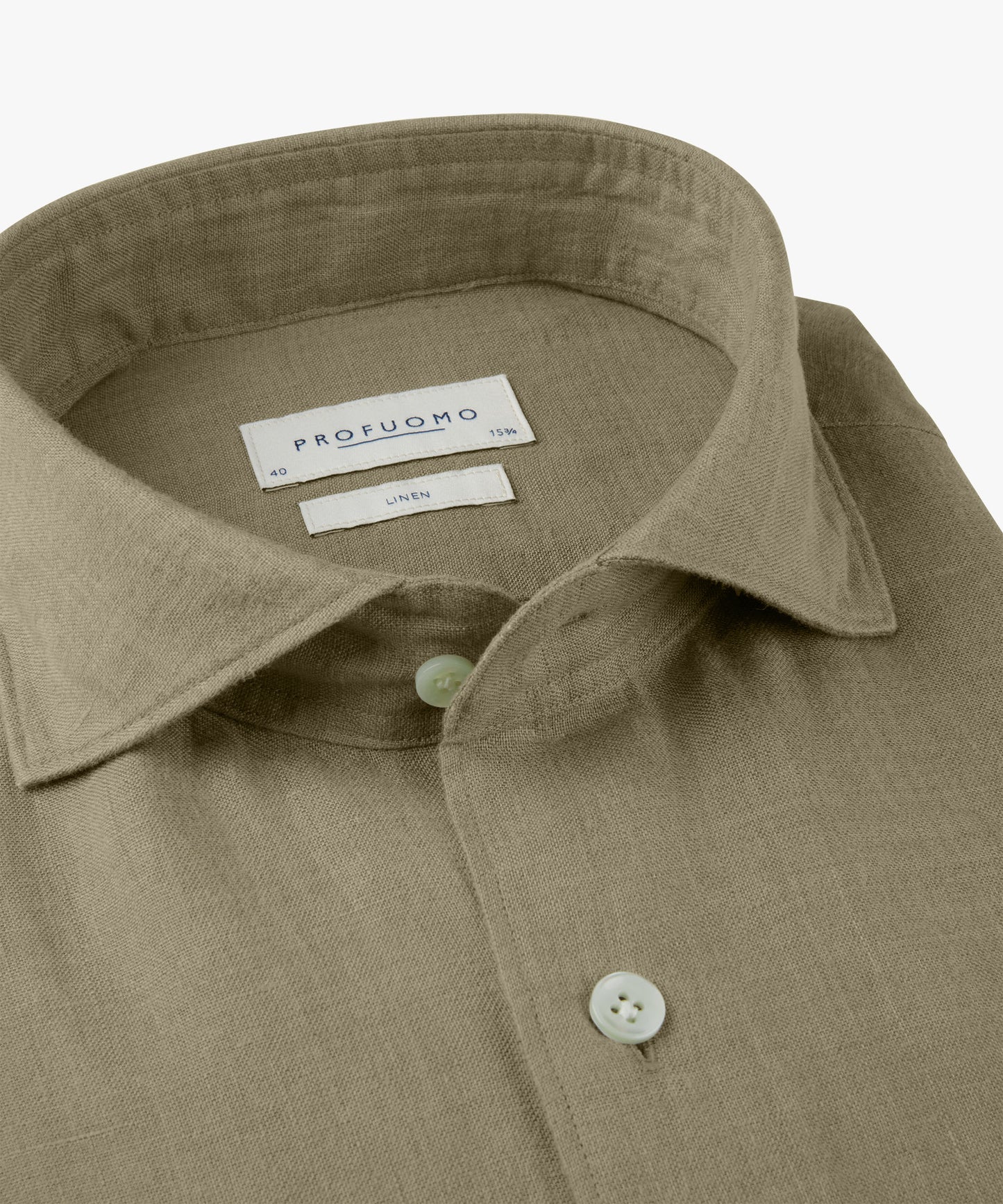 Lightblue linnen slim fit shirt Profuomo - PPXH10017A-B-P