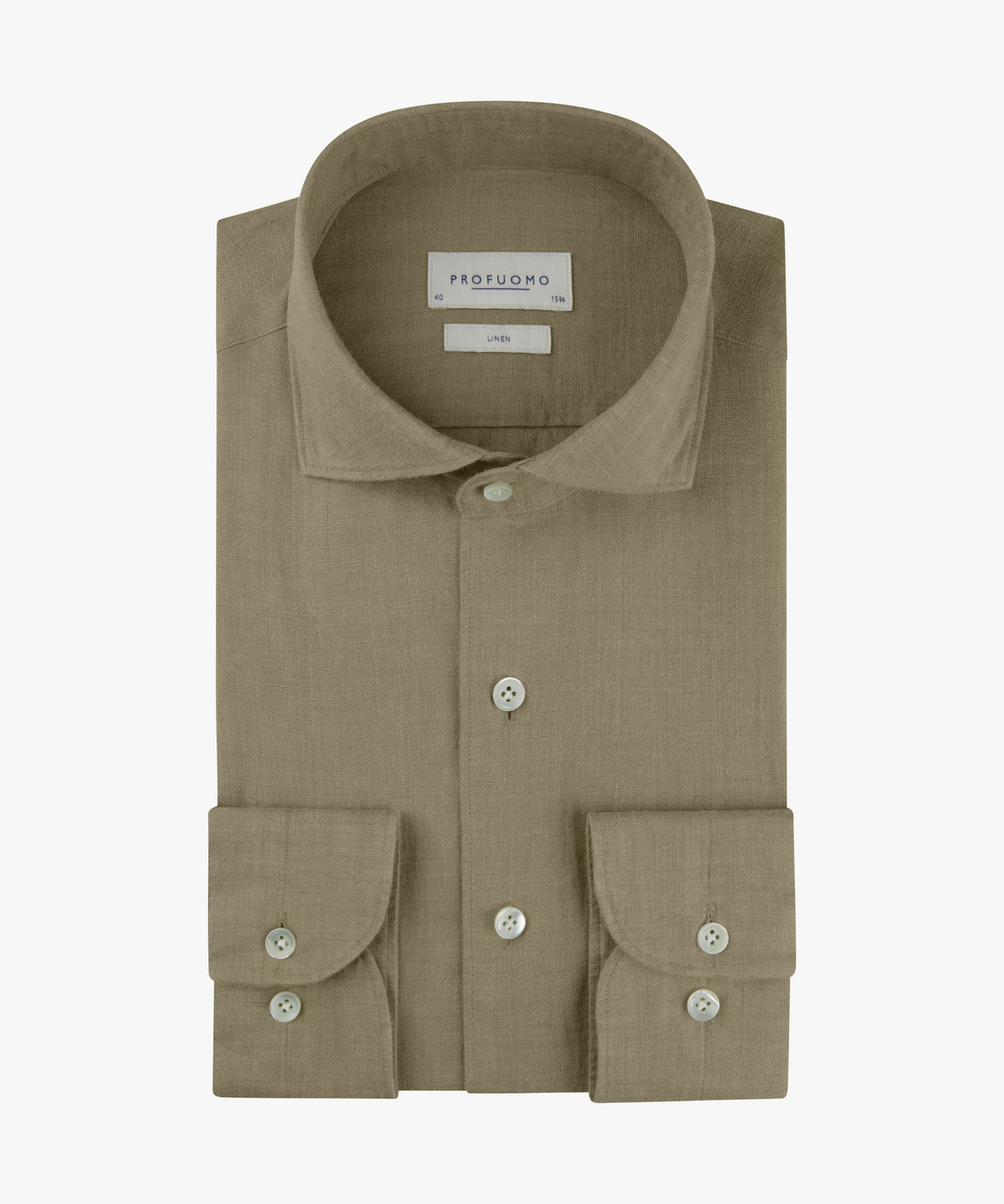 Lightblue linnen slim fit shirt Profuomo - PPXH10017A-B-P