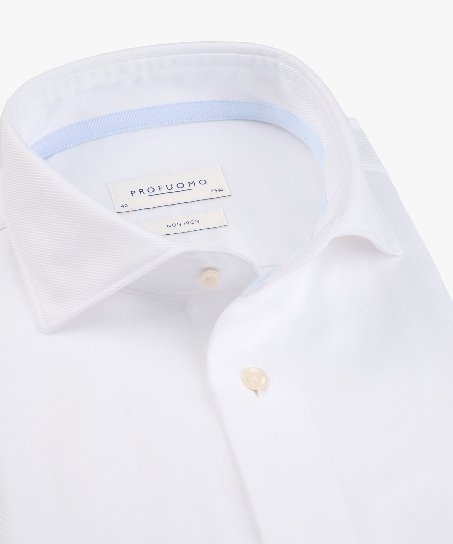 White cotton slim fit shirt Profuomo - PPP30007A