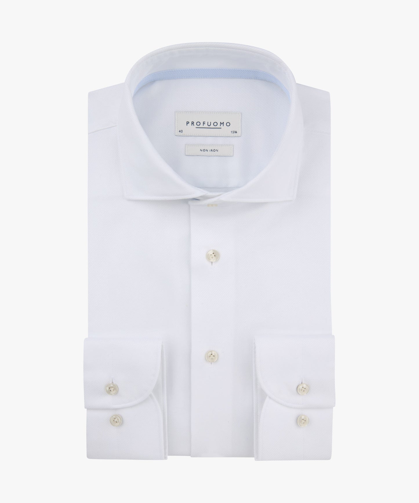 White cotton slim fit shirt Profuomo - PPP30007A