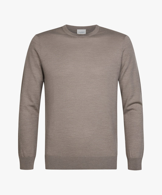 Aubergine woolen crew neck pullover Profuomo - PPXJ30024F
