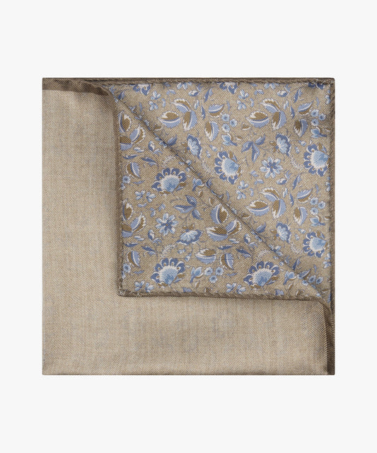 Brown silk pocket square Profuomo - PPXN10001A-B-C-D-E