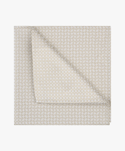 Beige silk pocket square Profuomo - PPXN10055A