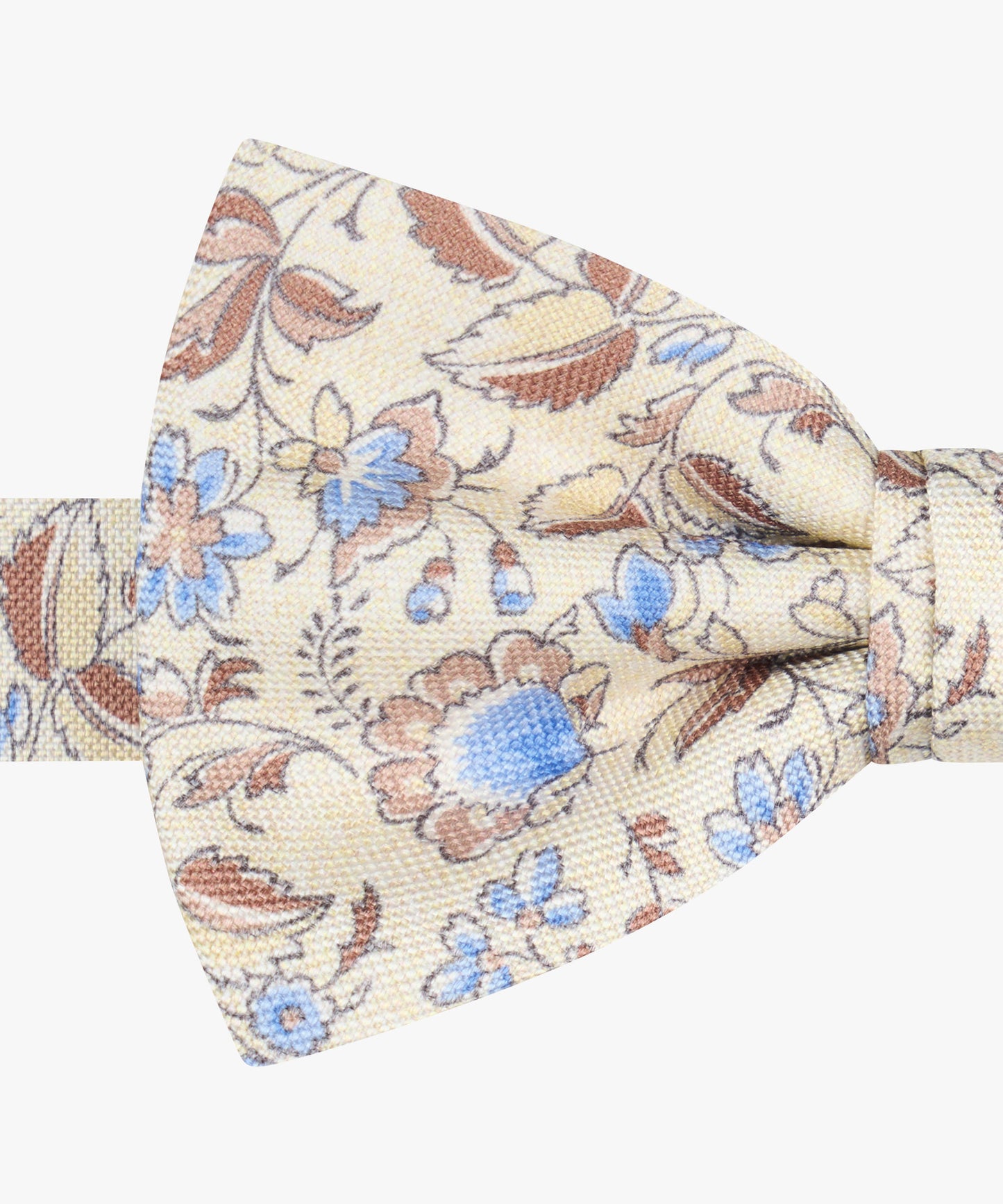Brown silk bowtie with print Profuomo - PPXV10042A-B-C-D-E
