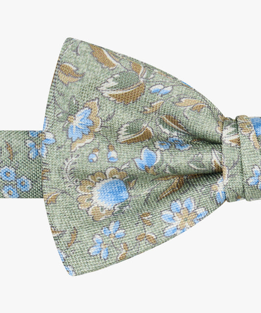 Green silk bowtie with print Profuomo - PPXV10042A-B-C-D-E