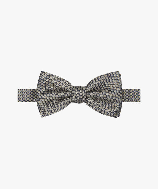 Beige zijden vlinderdas met print Profuomo - PPXV30009B-C
