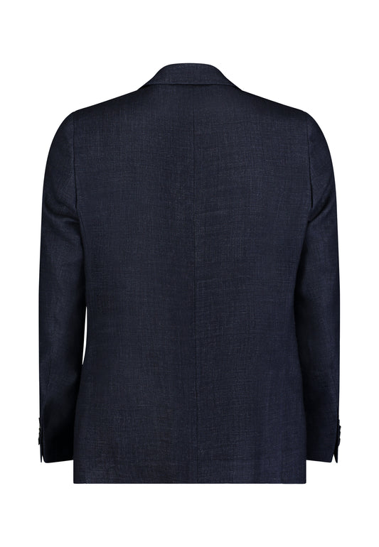 Navy linnen wool slim fit jacket Roy Robson - 02602/A410