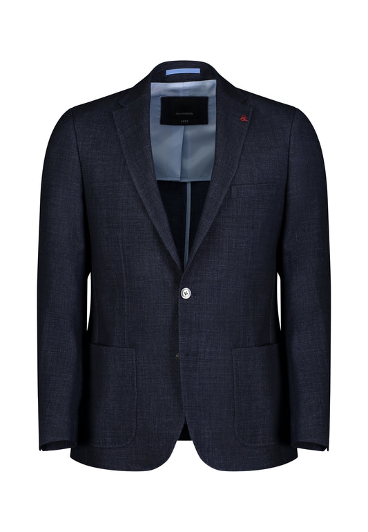 Navy linnen wool slim fit jacket Roy Robson - 02602/A410