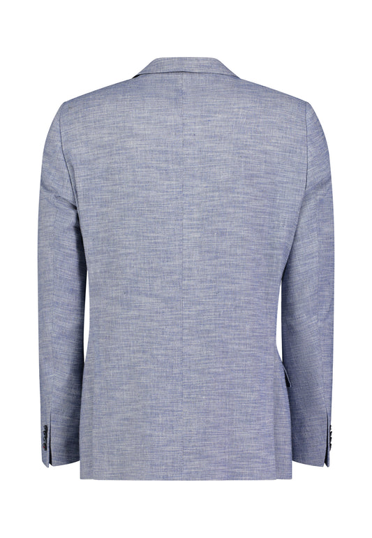 Blauw katoenen linnen slim fit pak Roy Robson - 02118/A450