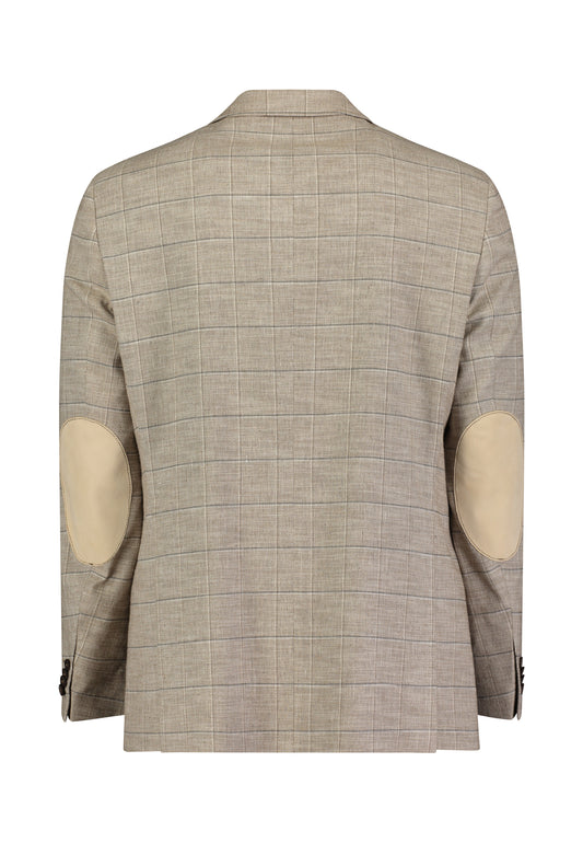 Sand checkered regular fit jacket Roy Robson - 02516/H240