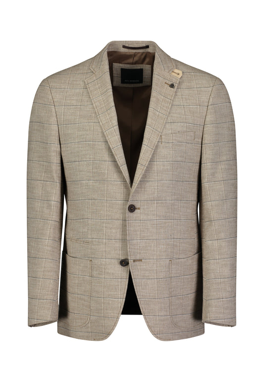 Sand checkered regular fit jacket Roy Robson - 02516/H240