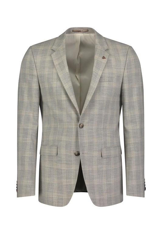 Light green chekered regular fit suit Roy Robson - 02111/H250