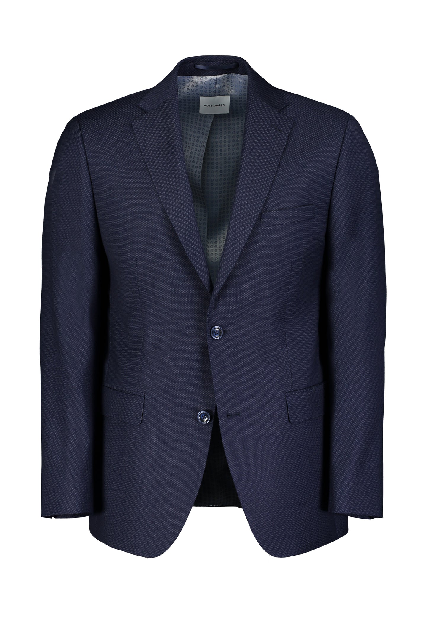 Navy dotted slim fit woolen suit Roy Robson - 55063/A410