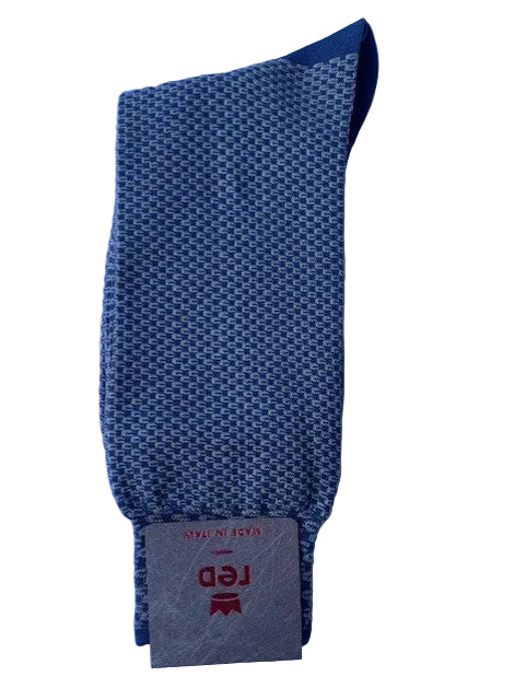 Blauwe sokken met structuur Red - 64E72G/V4942