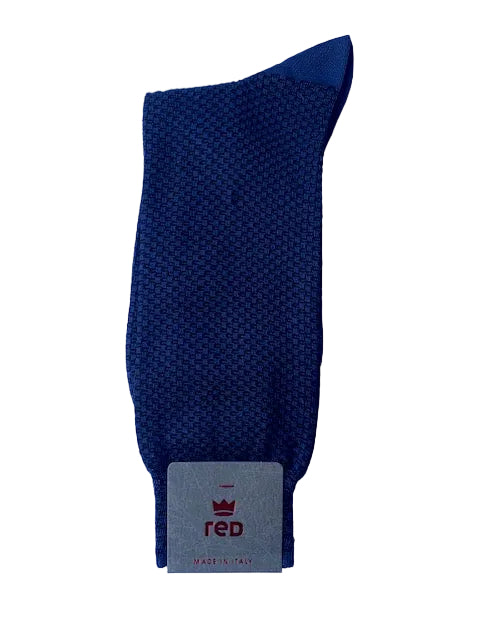 Blauwe sokken met structuur Red - 64E72G/V4942