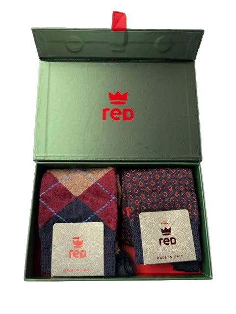 giftbox burgundy socks Red - 64D72G2/902RP