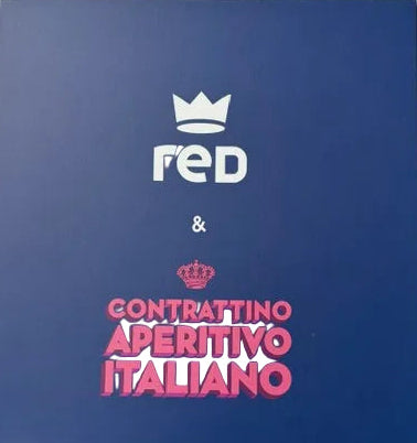 Giftbox navy socks Red and a bottle Contrattino - 64D96KIT/V0011
