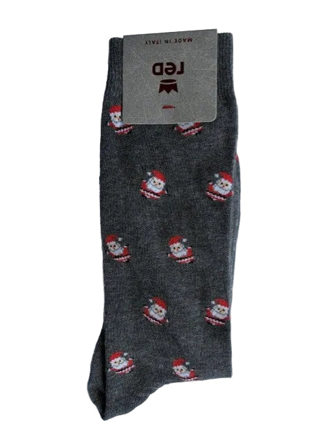 Navy socks with Santa Claus Red - 64B42G/V2394
