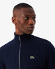 Navy cotton full zip sweater Lacoste - SH9622/166