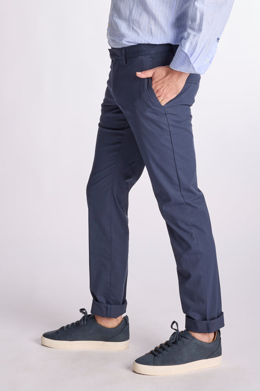 navy modern fit broek Zilton - Sidney-D 44/383