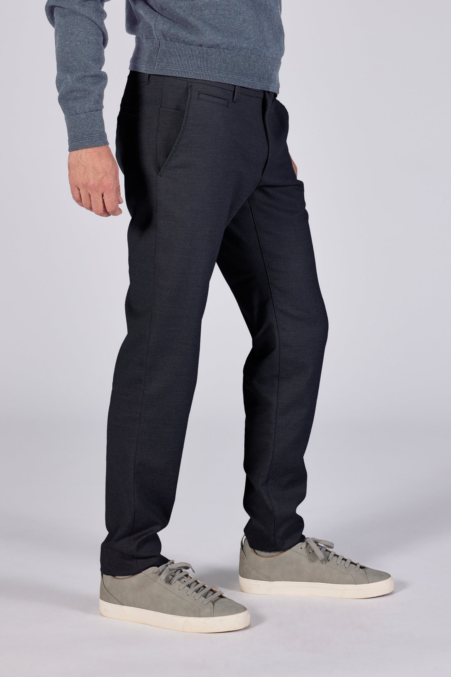 Navy modern fit broek Zilton - Sidney-F 61/383