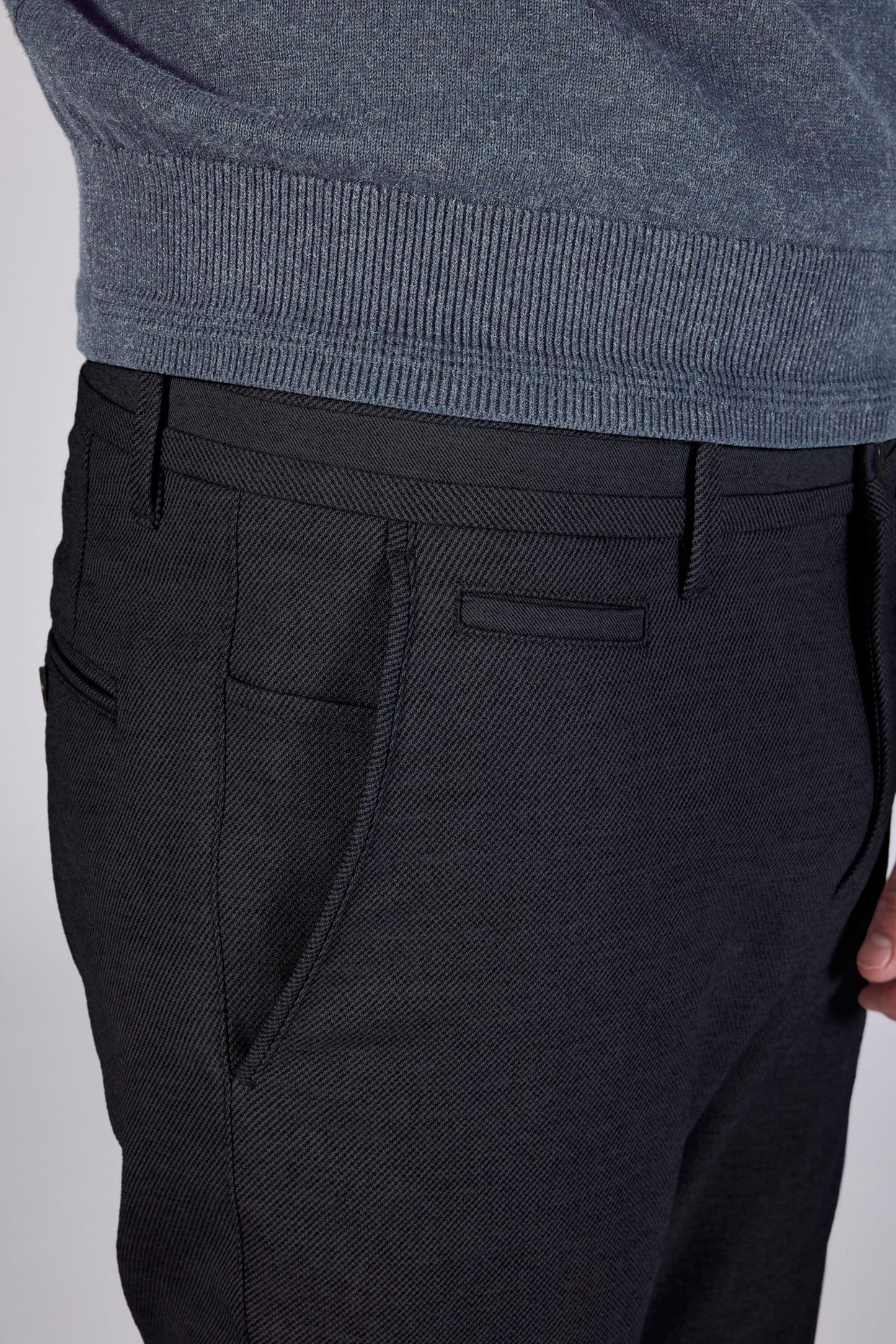 Navy modern fit broek Zilton - Sidney-F 61/383