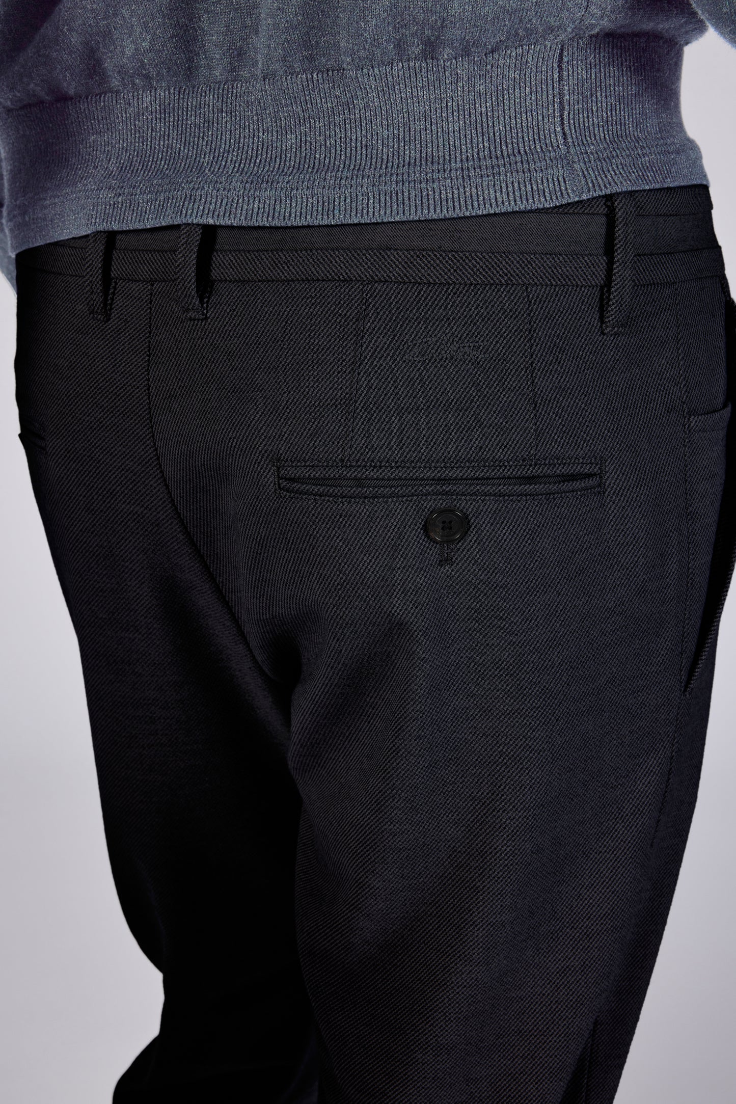 Navy modern fit broek Zilton - Sidney-F 61/383