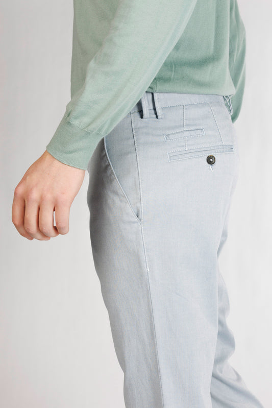 Light blue modern fit trousers Zilton - Sidney-P 39/104