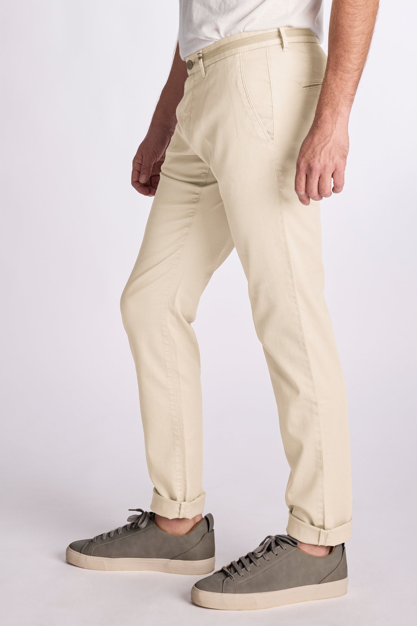 Blauwe katoenen modern fit broek Zilton - Sidney-PF 26/381