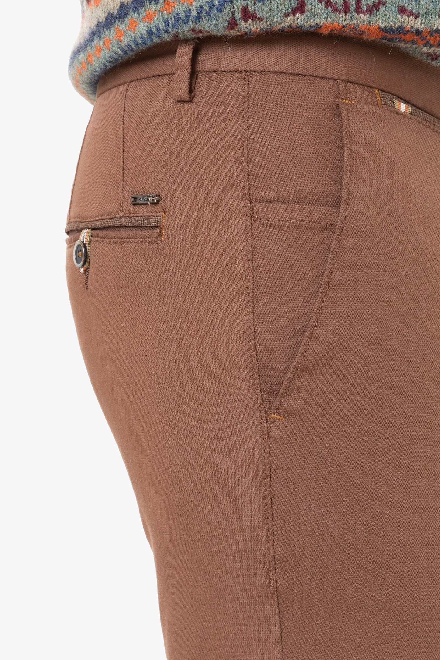 Brown cotton slim fit trousers Sidney Zilton - 16/681