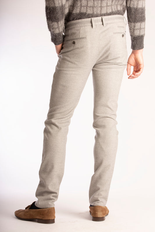 Light grey slim fit trousers Zilton - Steam 41/204