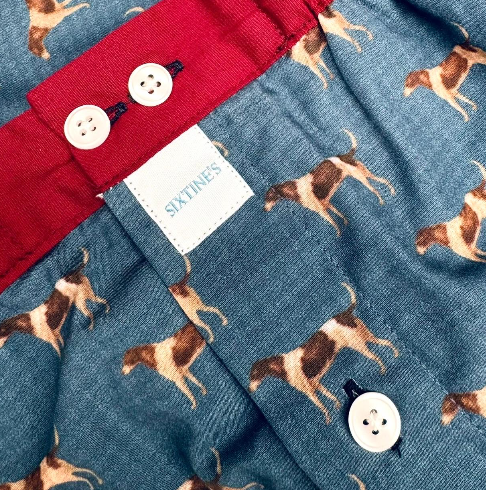 Blue boxershort with dogs Sixtine's - Cleo