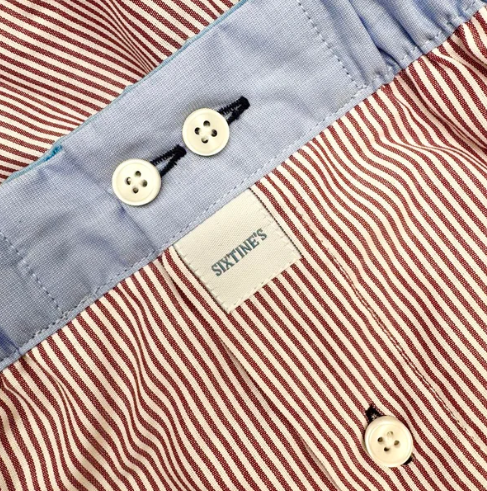Red cotton striped boxershorts Sixtine's - Elise
