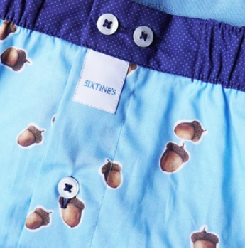Blue boxershort with nuts Sixtine's -Juliette