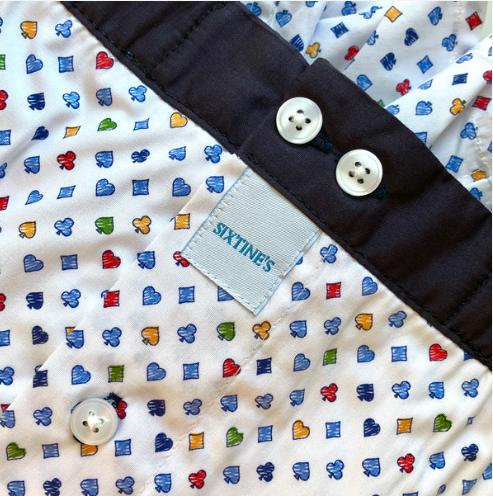 Witte boxershort met Sixtine's print - Suzie