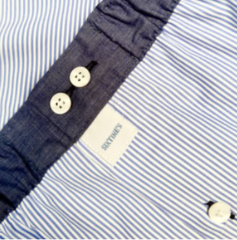 Blue striped cotton boxershorts Sixtine's - Soffia