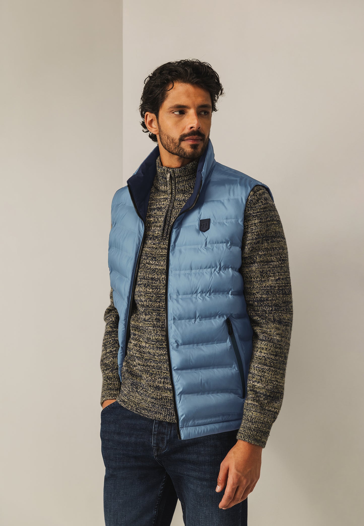 Blue reversible bodywarmer State of Art - 25853/5956