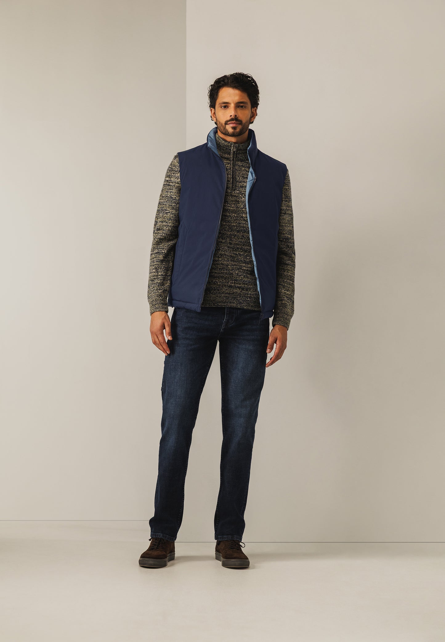 Blue reversible bodywarmer State of Art - 25853/5956