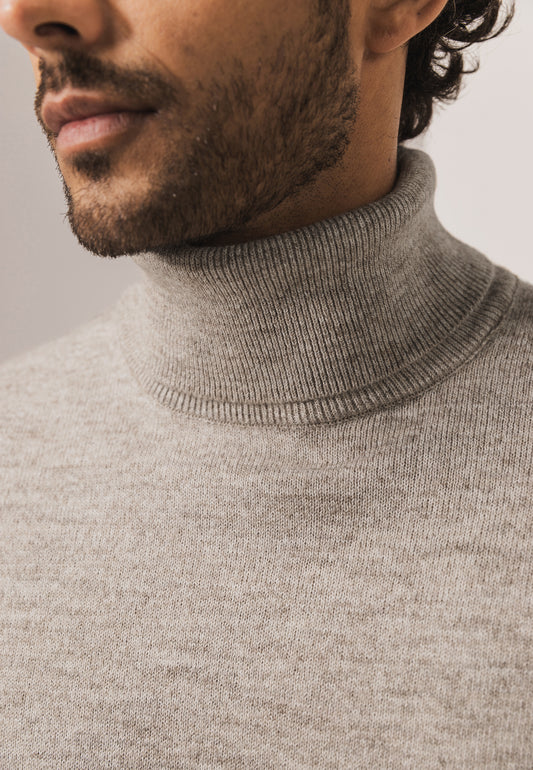 Sand turtleneck pullover State of Art - 25063/1486