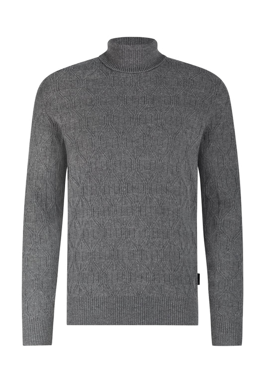 Grey turtleneck pullover State of Art - 25113/9500
