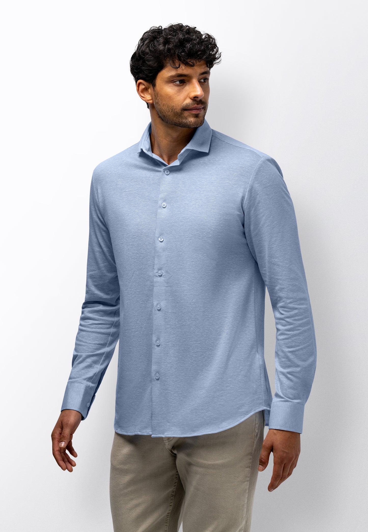 Blue textured regualr fit shirt State of Art - 16320/5311