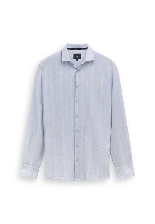 Blue linnen regular fit shirt State of Art - 16234/5311