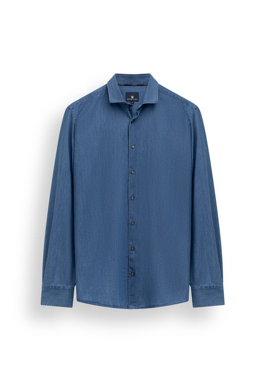 Indigo cotton regular fit shirt State of Art - 16190/5600