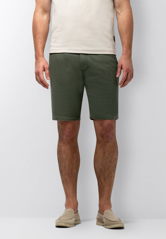 Groene katoenen short met structuur State of Art - 16625/3700