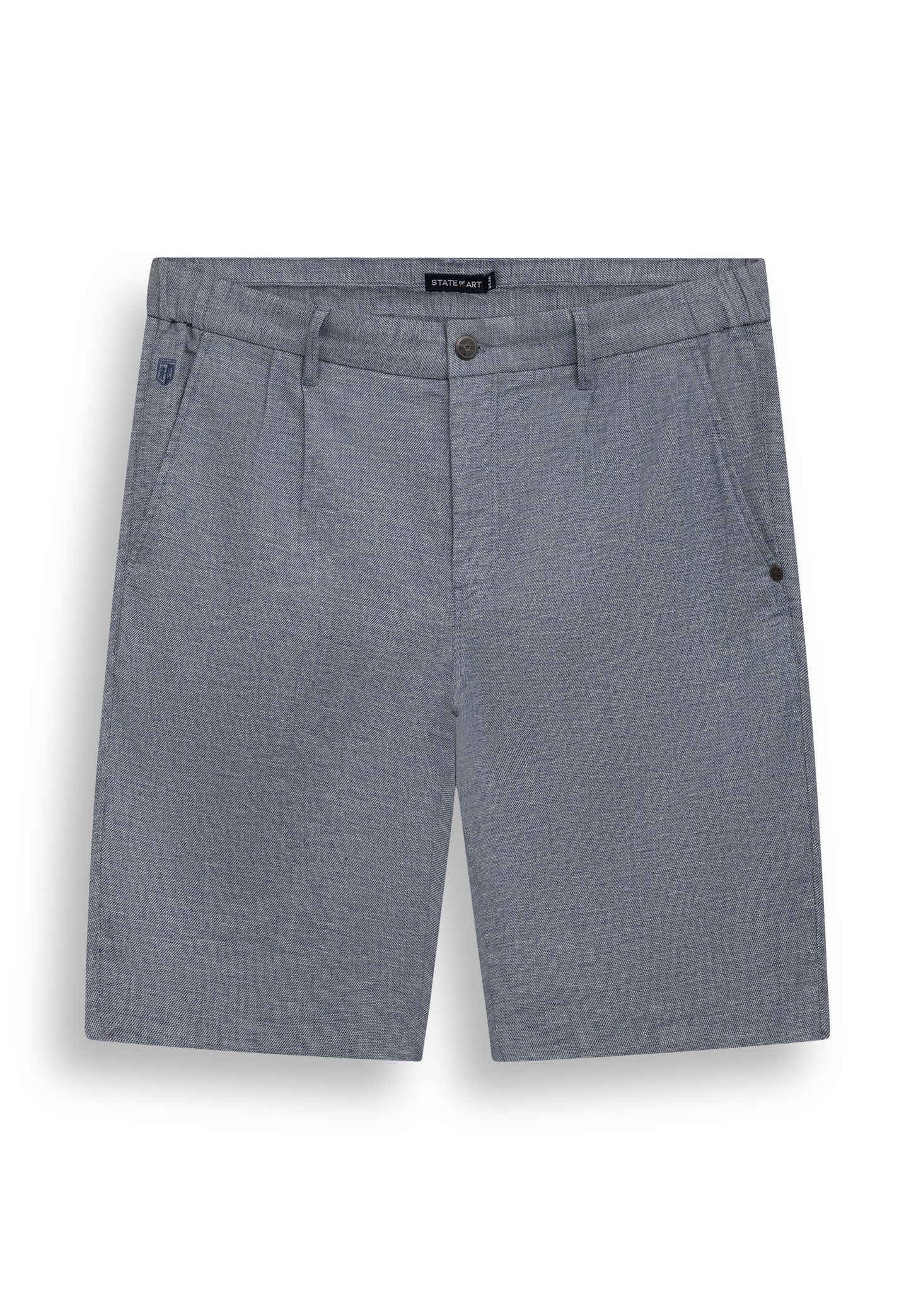 Brown cotton linnen shorts State of Art - 16626/1611