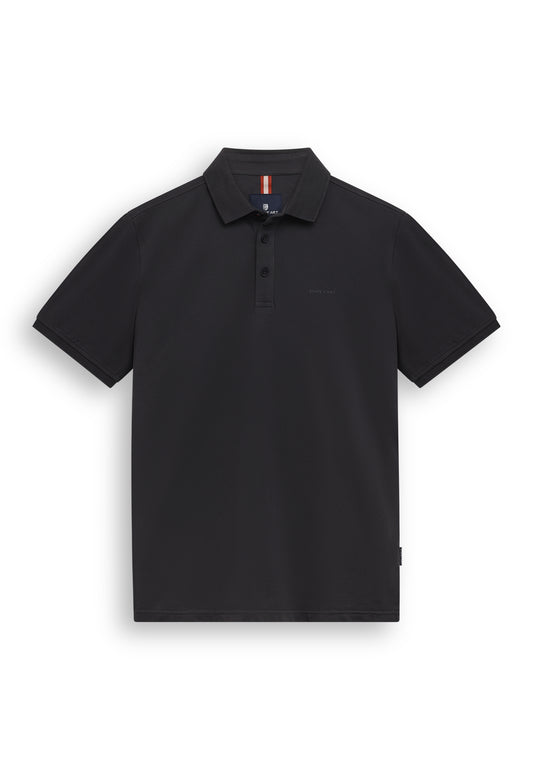 Donkergrijze katoenen regular fit polo State of Art - 16400/9800