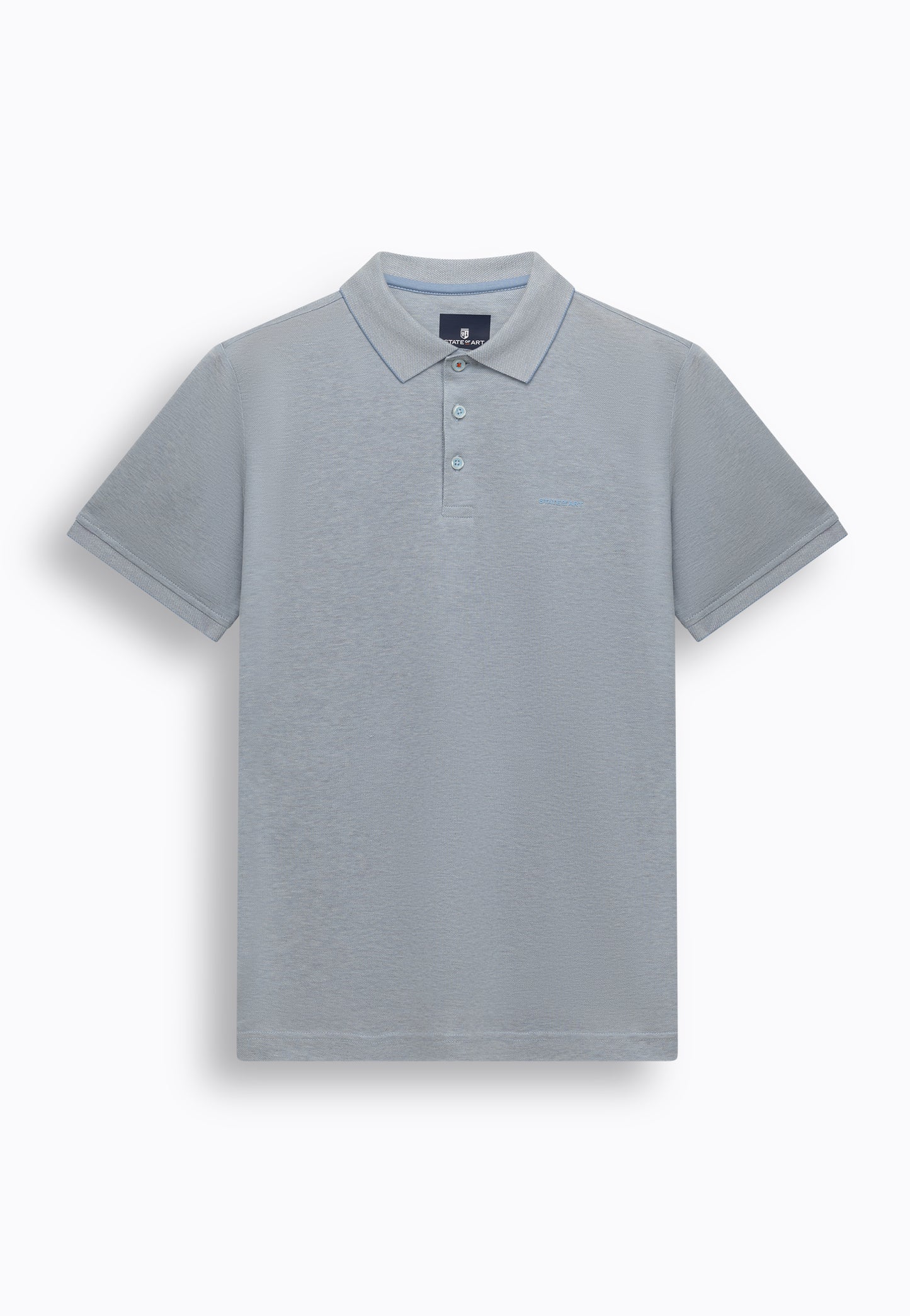 Navy Mercerized cotton regular fit polo State of Art - 16427/5815