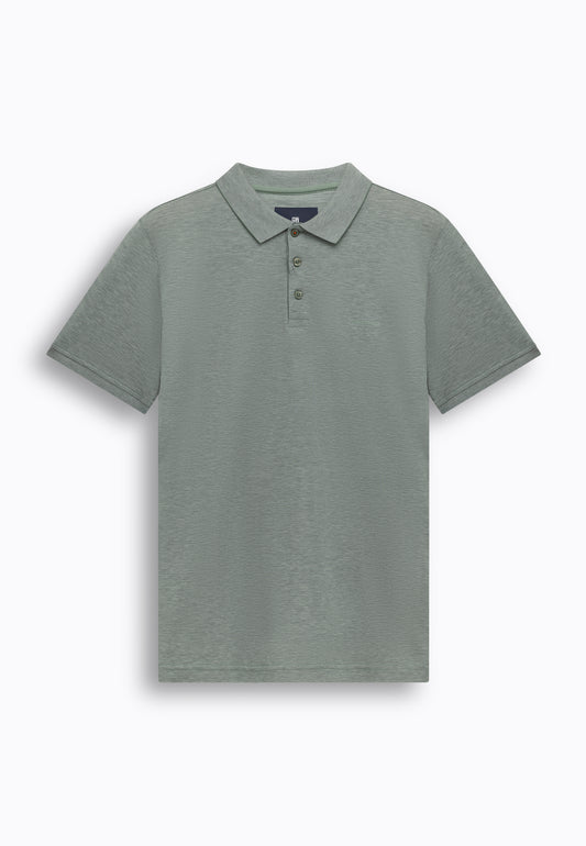 Rode gemerceriseerde katoenen regular fit polo State of Art - 16427/4215