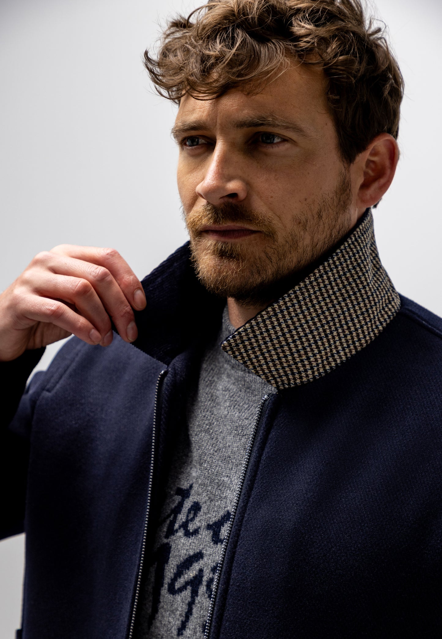 Navy  short outdoor jacket State of Art - 26838/5900